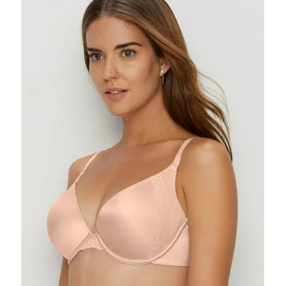 Maidenform Size 36D Beige Love the Lift Bra Boost Demi T-Shirt Underwire NEW - Picture 1 of 2